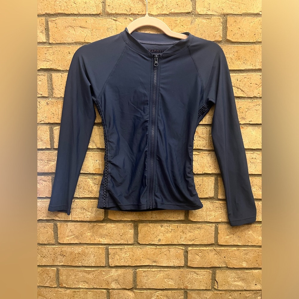 Seafolly navy swim jacket